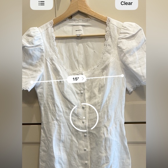 Reformation Heidi White Linen Mini Dress - Picture 5 of 7